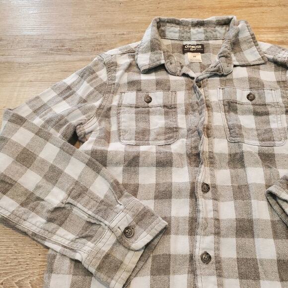 Oshkosh bgosh boys size 10 button down shirt - Picture 2 of 7